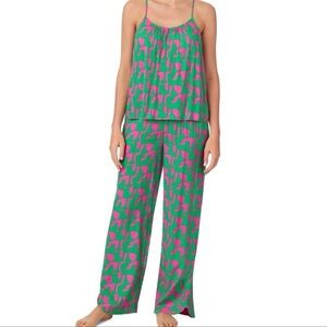 Sanctuary Green and Pink Pajama Set